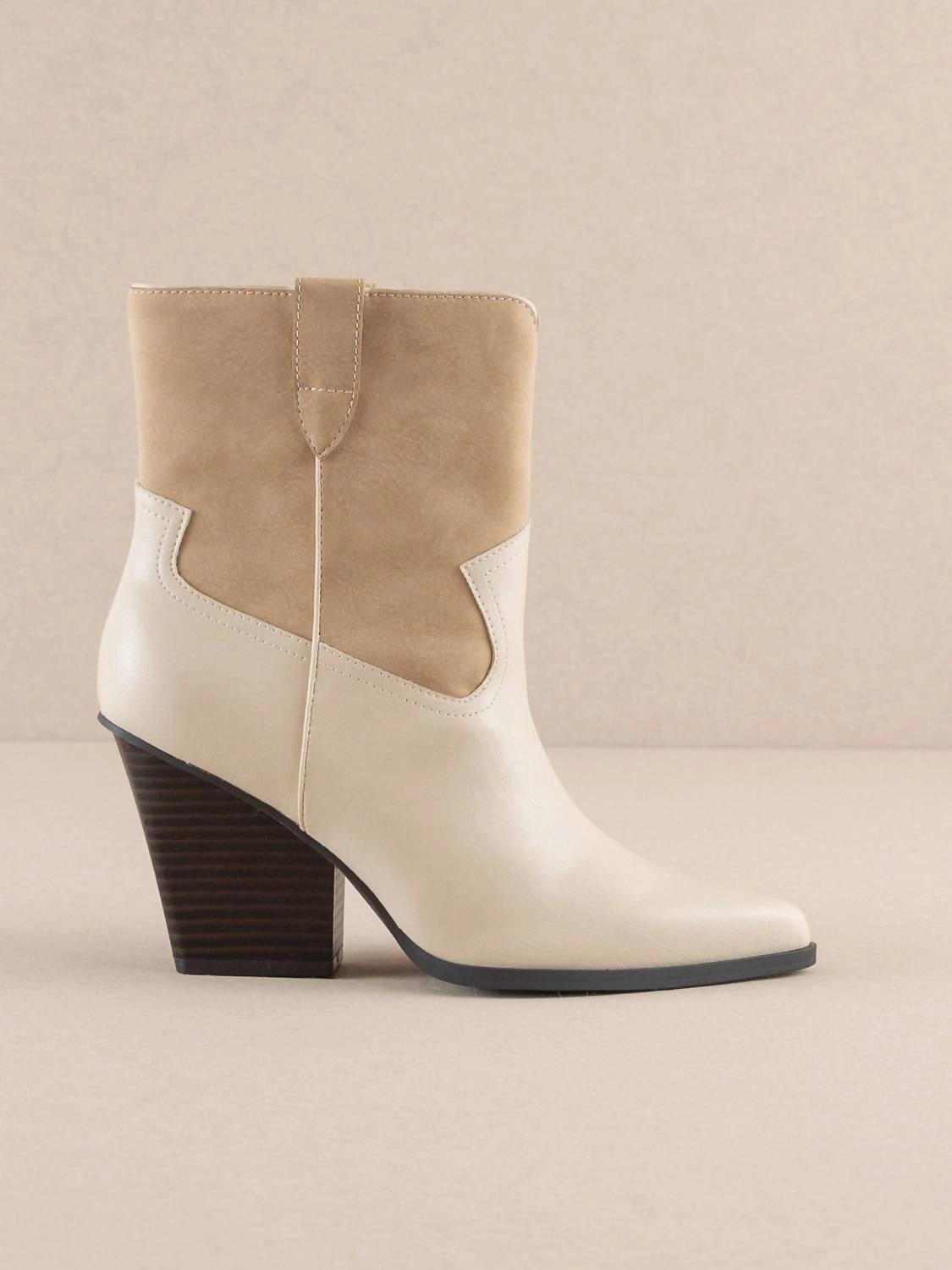 Comfortable Experience Brooks Western Bootie In Beige