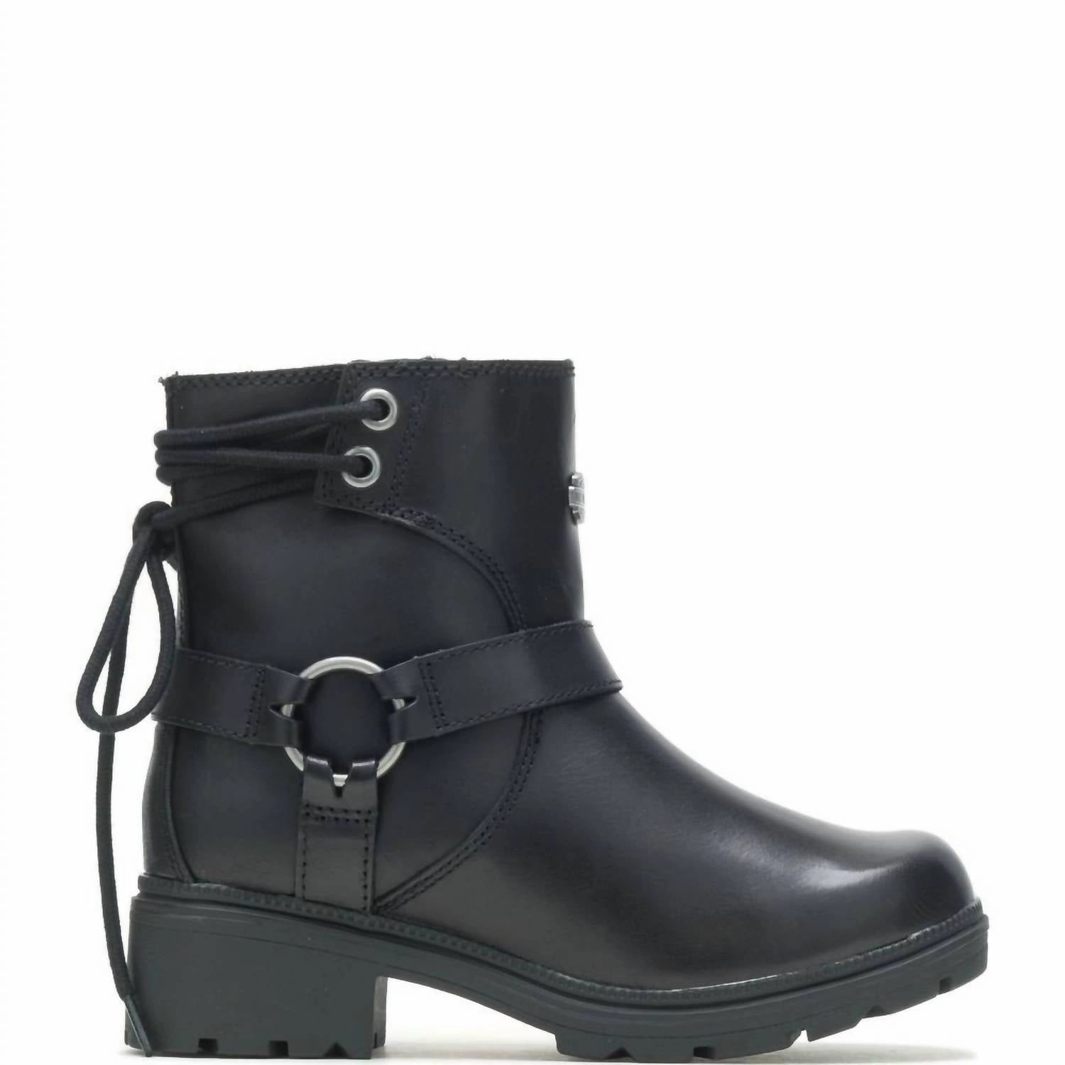 Women's Tegan 5" Back Lace Harness Riding Boot In Black Slip Resistant Weather Resistant User Casual Day