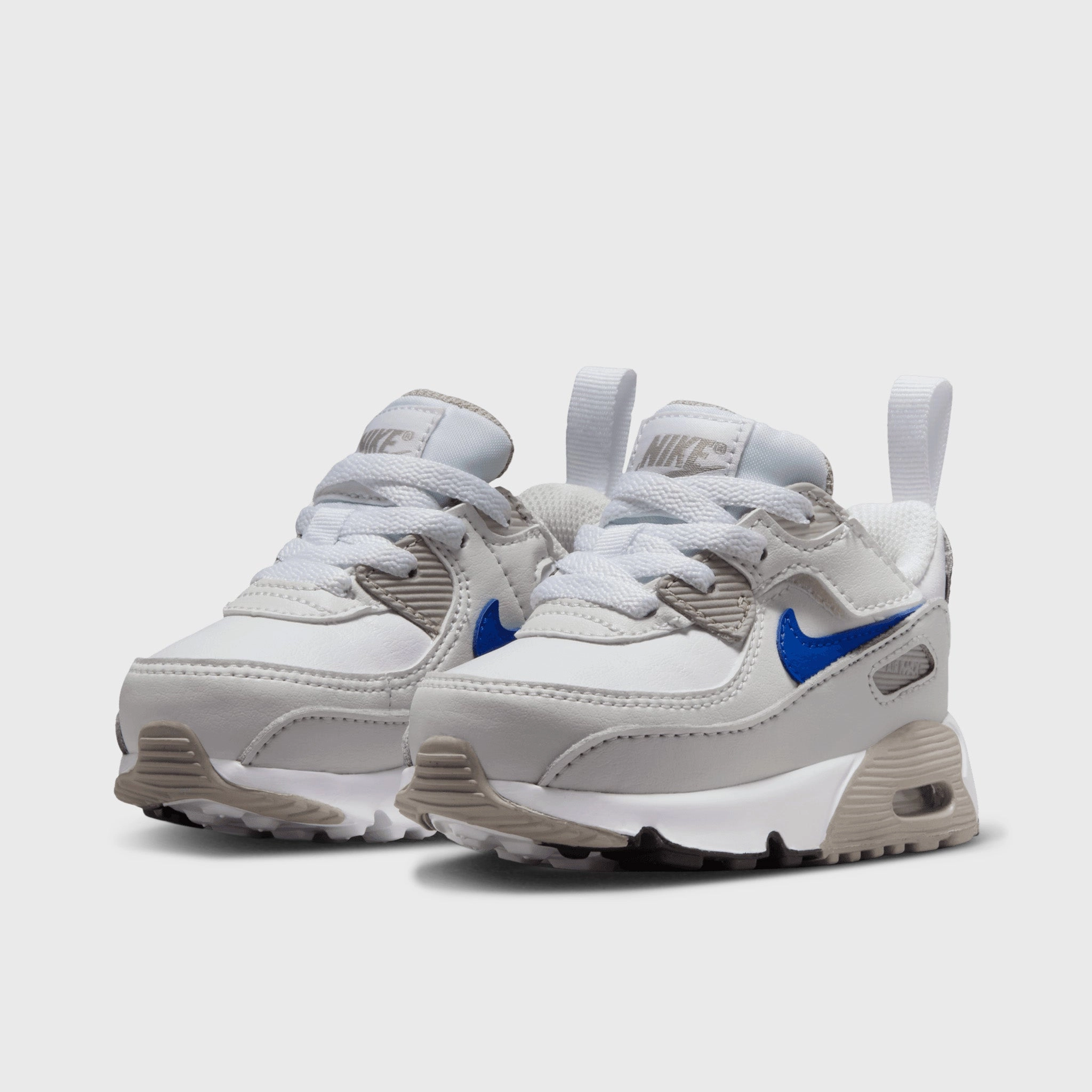 Nike Air Max 90 EasyOn TD White / Racer Blue - College Grey Walk-Ready Shoes