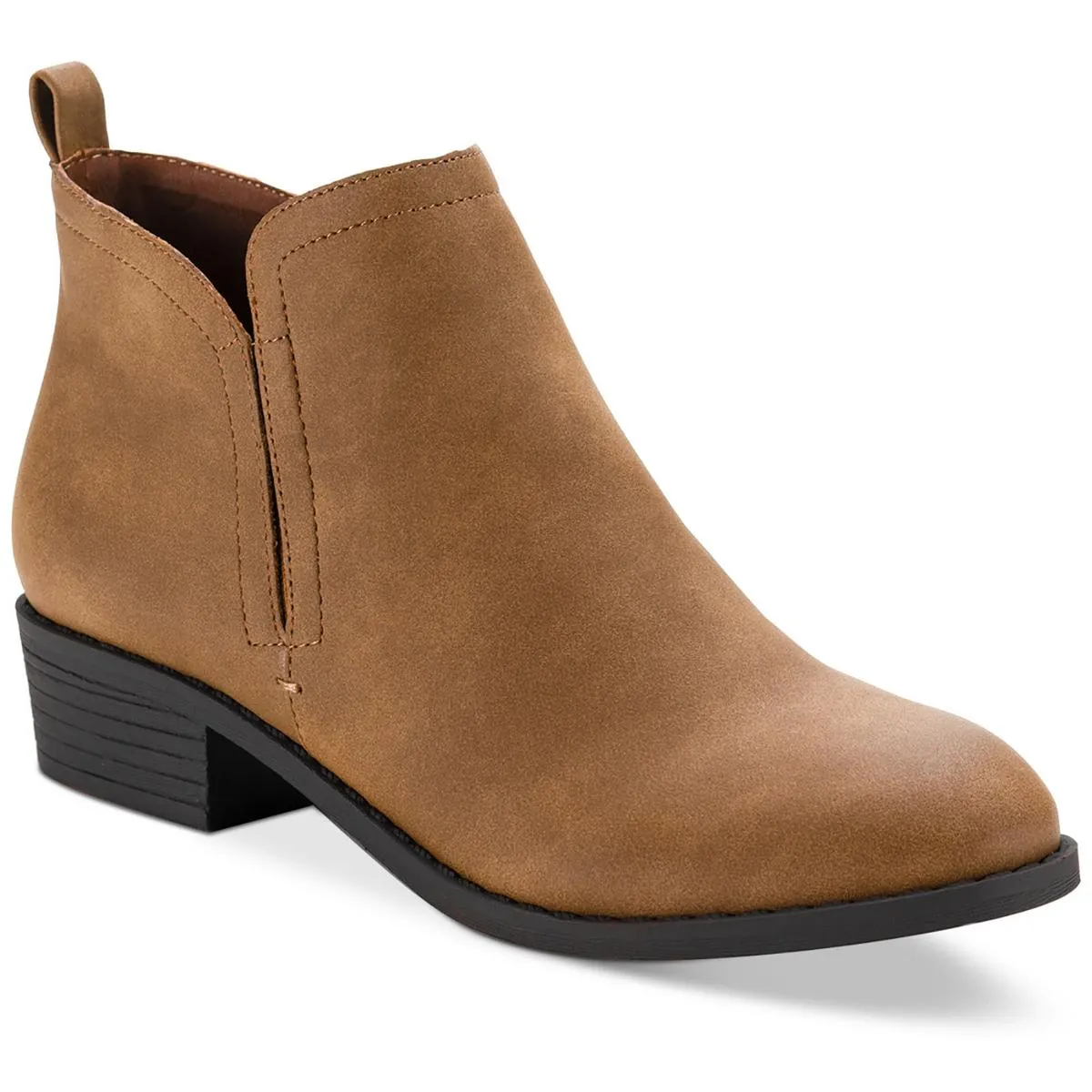 Cadee Womens Faux Leather Zipper Ankle Boots Breathable Upper Protective Finish Snow Trekker
