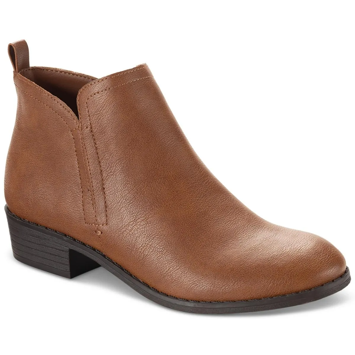 Durable Construction Cadee Womens Faux Leather Zipper Ankle Boots