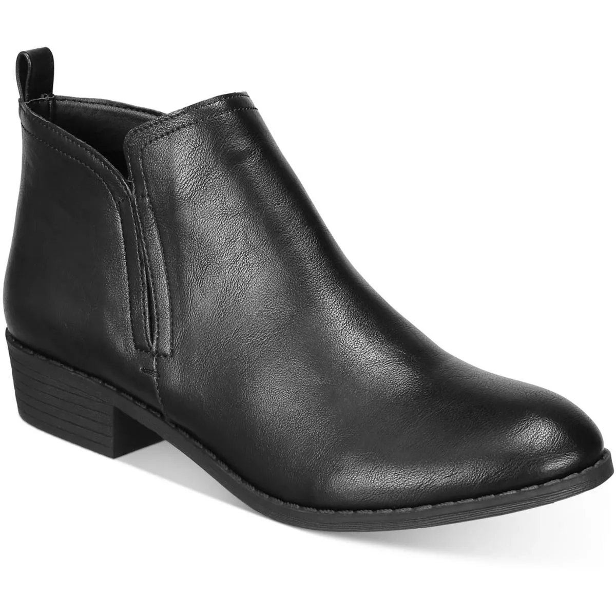Cadee Womens Faux Leather Zipper Ankle Boots Air Flow