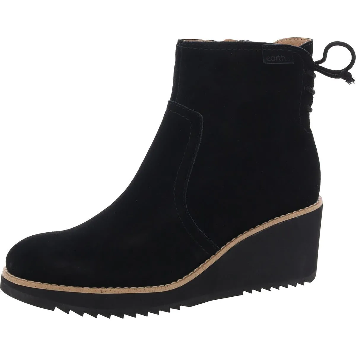 Wide Sole Calia Womens Suede Round Toe Ankle Boots