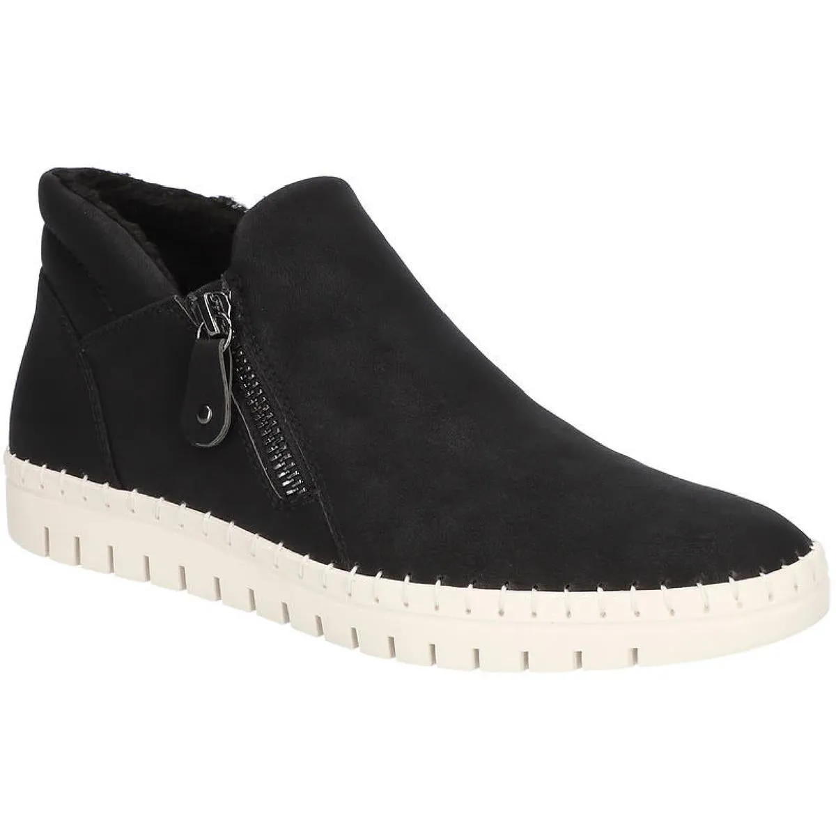 Camberly Womens Faux Suede Ankle Boots All Weather Cold Weather Commuter