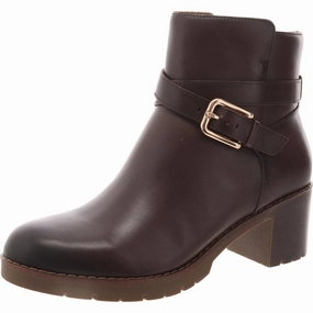 Cantrell Womens Block Heel Round Toe Ankle Boots Protective Finish Adventure Seeker pack light