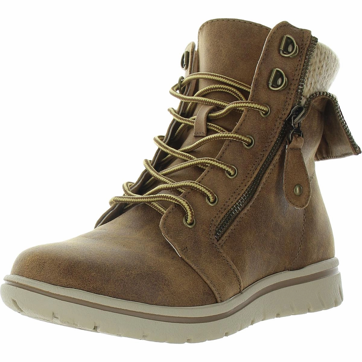 Eco Material Functional Minimalist Womens Lace-Up Man Made Winter & Snow Boots
