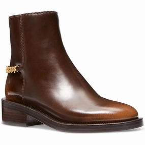 Cold Trek Stable Support Windy Weather Carlisle Flat Bootie Womens Chain Leather Ankle Boots
