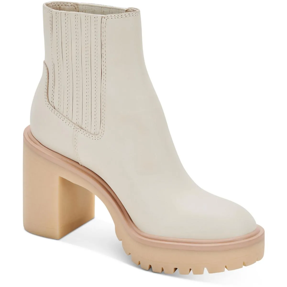 Mixed Textures Caster H2O Womens Lugged Sole Chelsea Boots