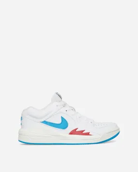 Women's Jordan Stadium 90 Sneakers White / Dark Powder Blue Dual Layer Foam Motion Vibe