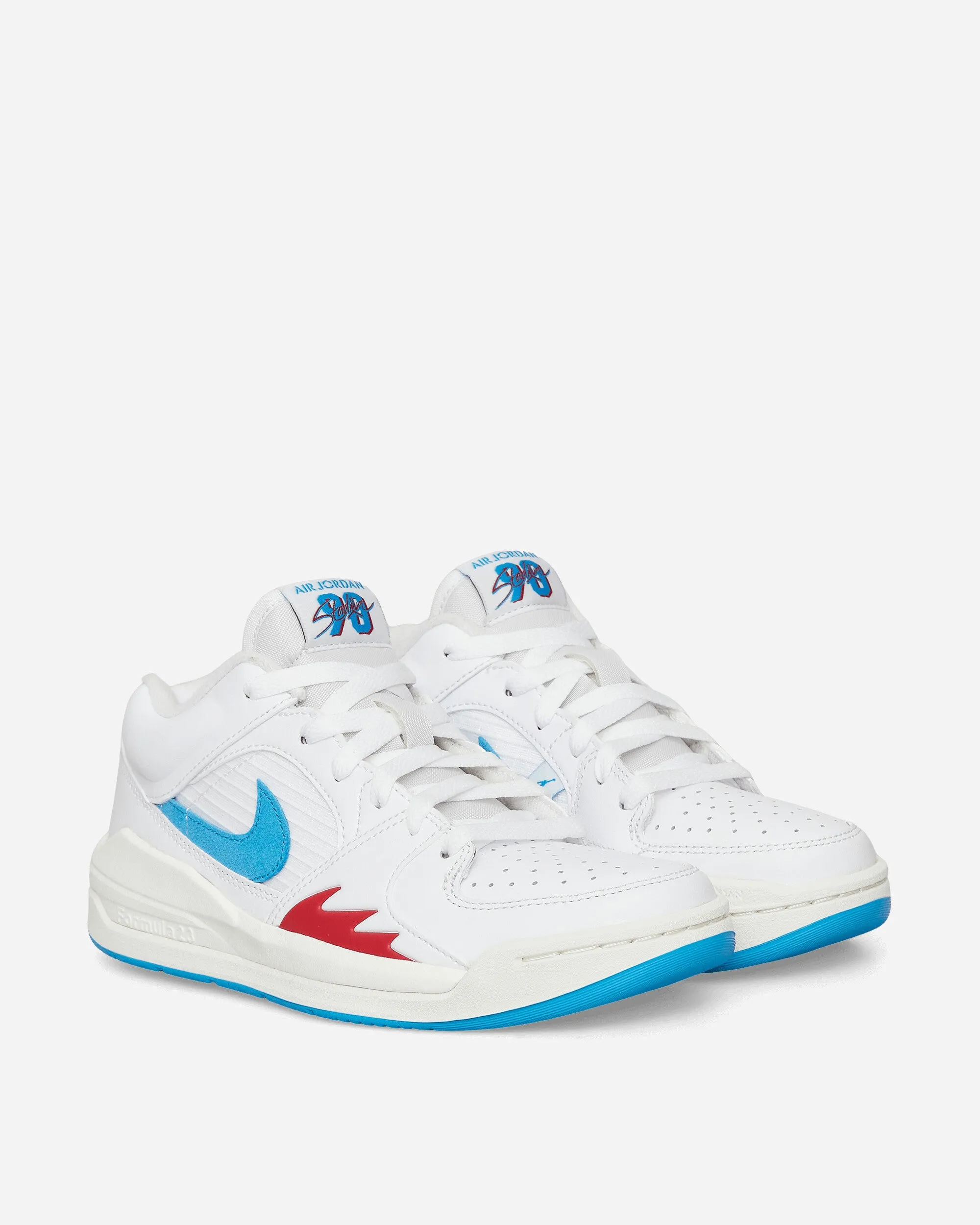 Comfort Adjust Women's Jordan Stadium 90 Sneakers White / Dark Powder Blue