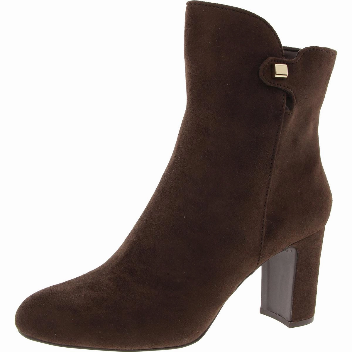 Matilda Womens Zipper Man Made Booties Durable Shell Work Commute