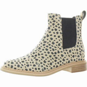 Charlie Womens Printed Suede Chelsea Boots On-the-Go Wear