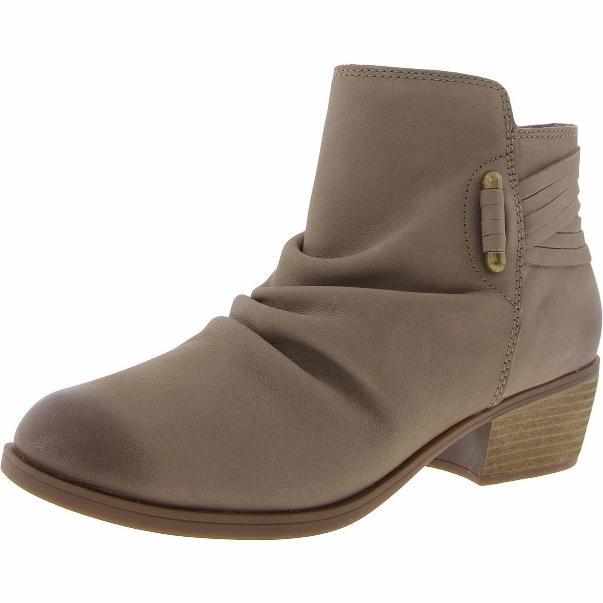 CHARLTEN ROSA Womens Laceless Leather Ankle Boots Outdoor Mission