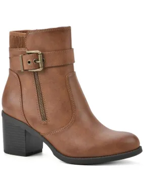 Dessert Womens Faux Leather Ankle Boots Grippy Outsole Functional Minimalist