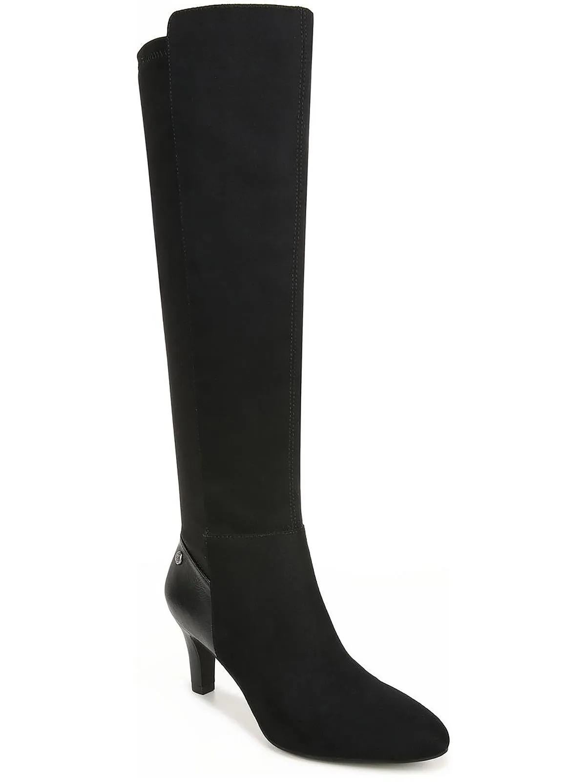 Gracie Womens Faux Suede Heels Knee-High Boots Shock Absorbing Outdoor Trek