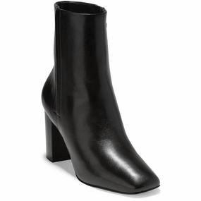 Chrystie Womens Leather Square Toe Mid-Calf Boots Street Fashion Dual Lined