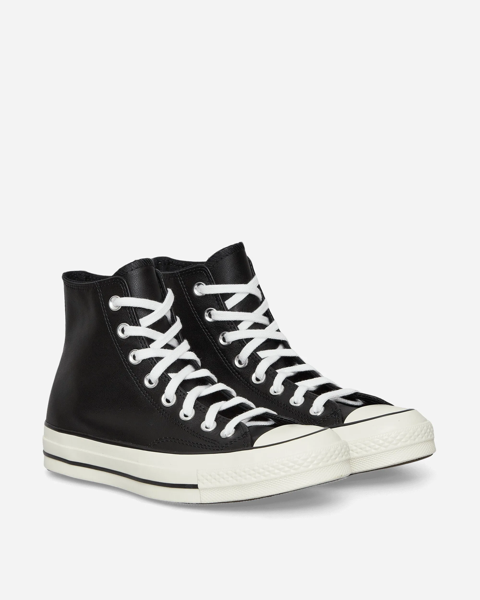 Chuck 70 Hi Leather Sneakers Black Shallow Footprint Carbon Fiber