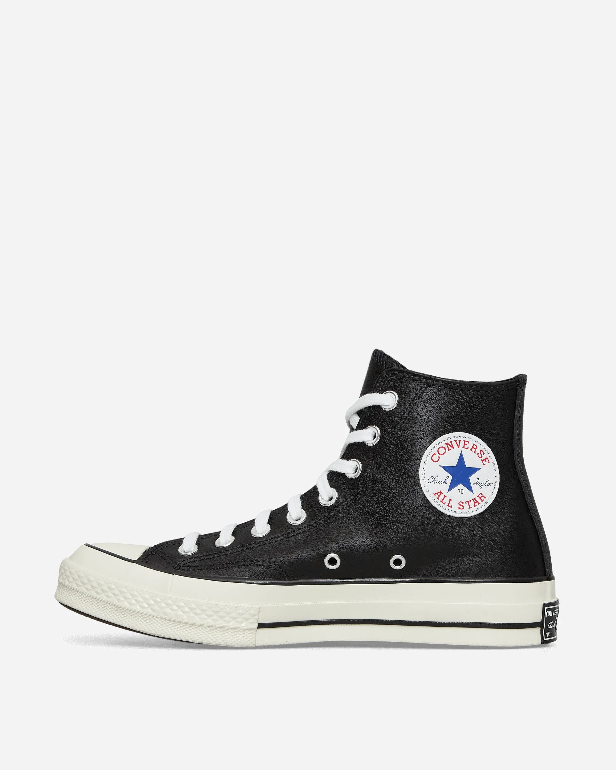 Chuck 70 Hi Leather Sneakers Black Orthopedic Comfort