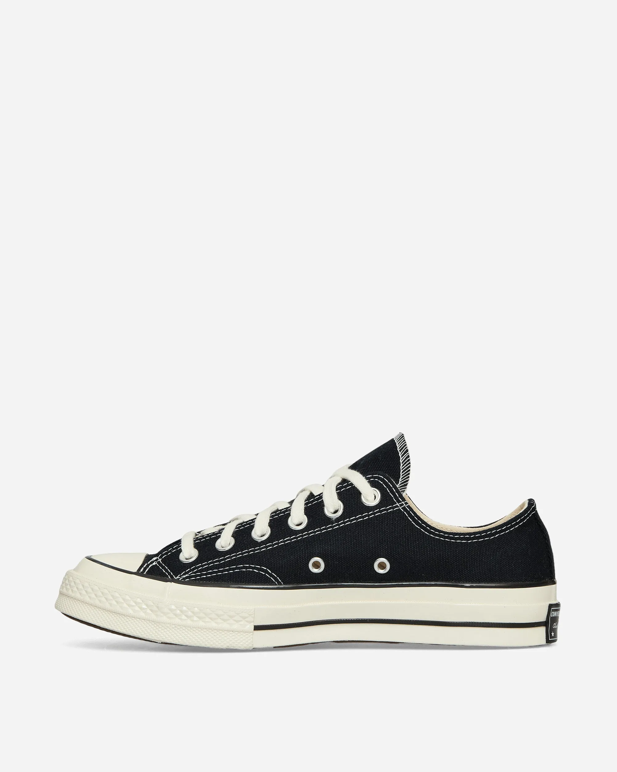 Cushioned lining Seamless Upper Chuck 70 Low Vintage Canvas Sneakers Black