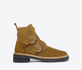 Athena Suede Boot In Acorn Insulated Fit