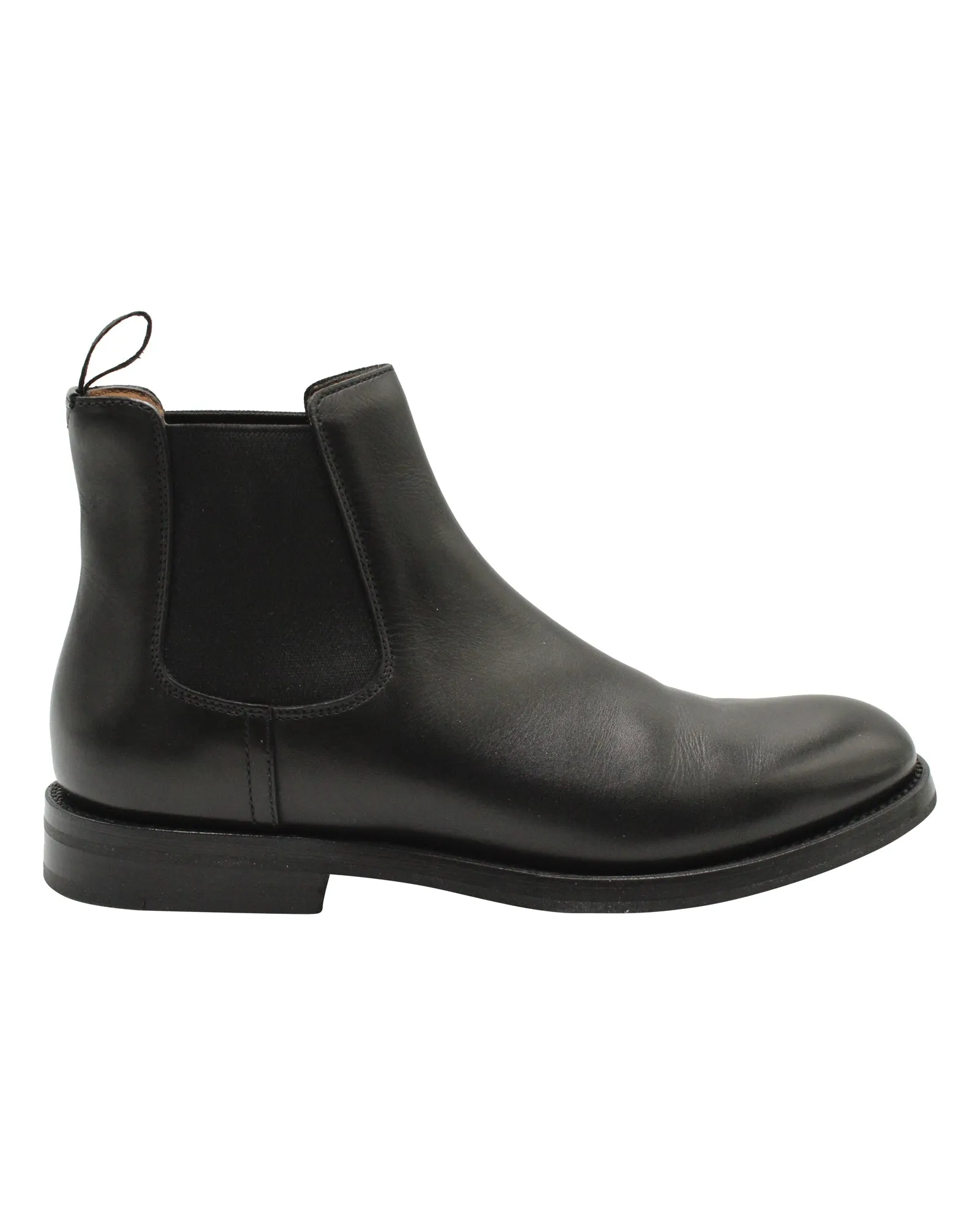 Padded Interior Cold Weather Commuter Breathable Windy Weather Church's Monmouth WG Chelsea Boots in Black Calfskin Leather