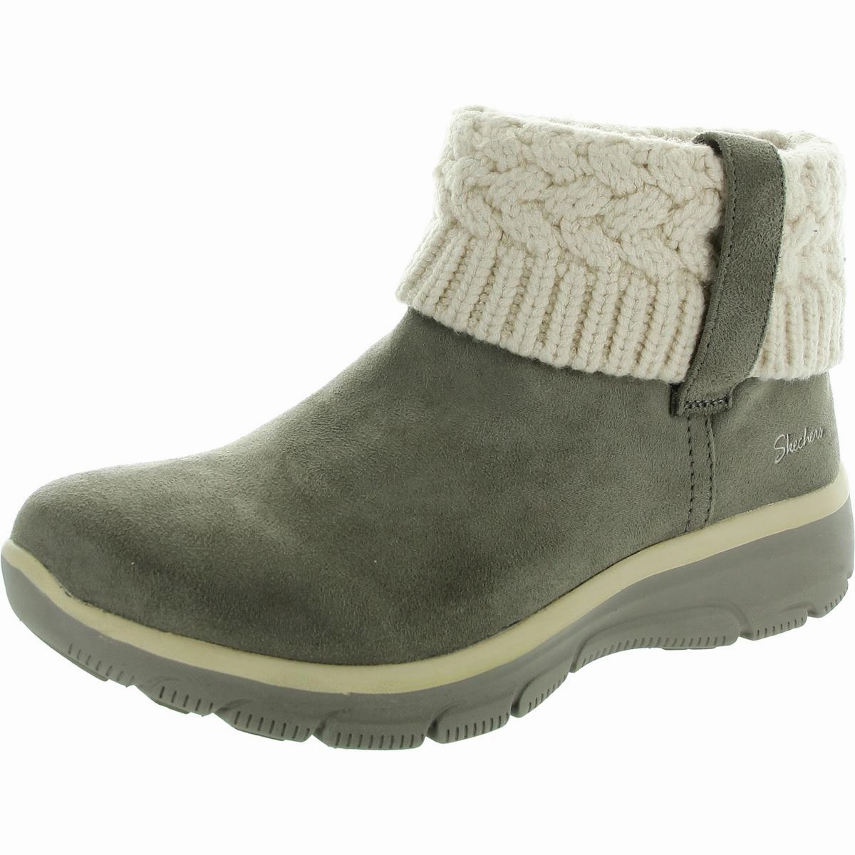 Womens Faux Fur Lined Faux Fur Winter & Snow Boots Non-Slip Grip