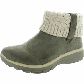 Womens Faux Fur Lined Faux Fur Winter & Snow Boots Non-Slip Grip
