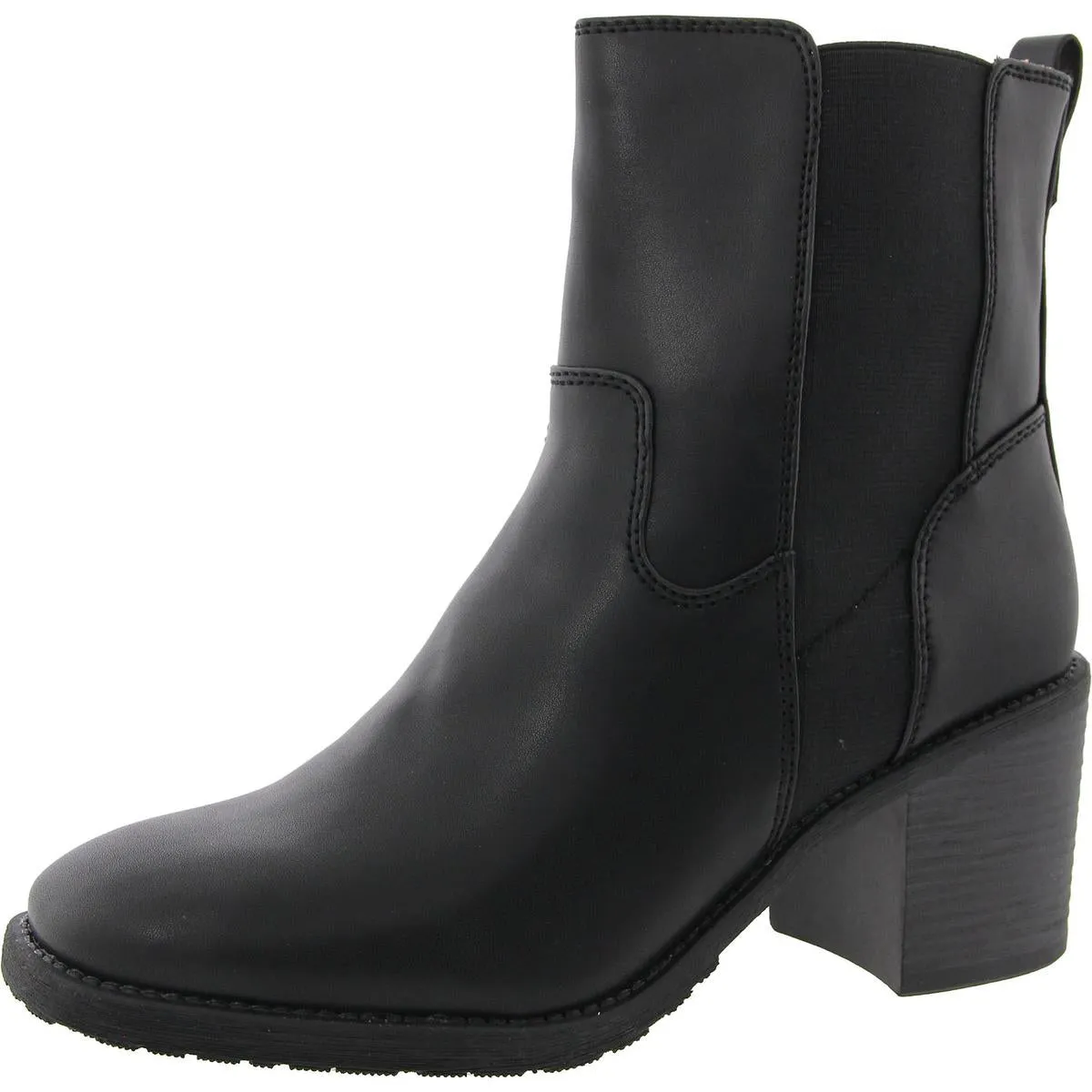 Secure Step Claret Womens Zipper Faux Leather Chelsea Boots