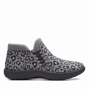 Clarks Adella Pine in Grey Synthetic Statement Piece