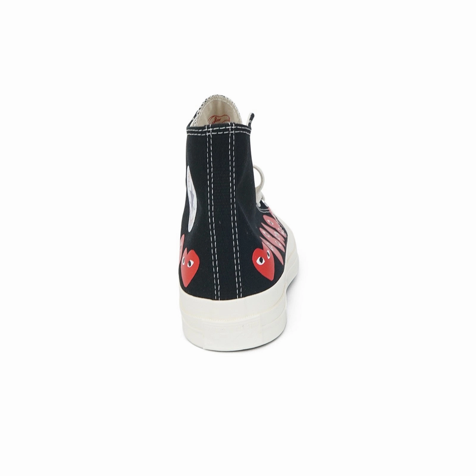 Converse x CDG PLAY Chuck Taylor All Star '70 Black Multi Black Heart High Shoes AZ-K127-001-1 Push Forward All-around cushioning