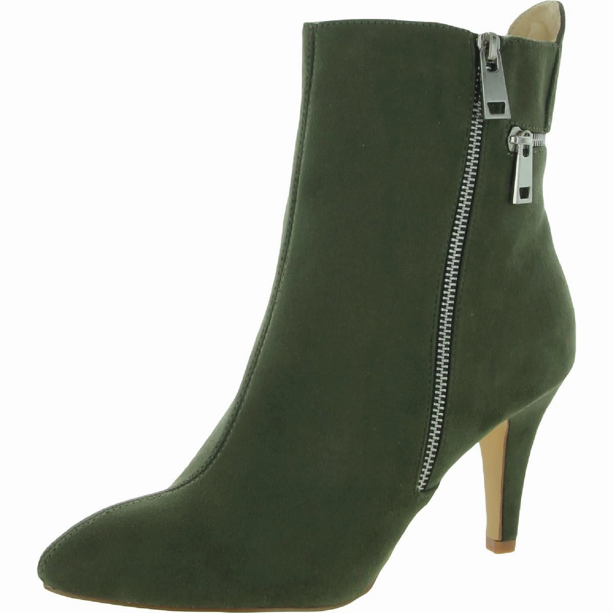 Claudia  Womens Microsuede Pointed Toe Ankle Boots Unisex Cool