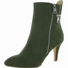 Claudia  Womens Microsuede Pointed Toe Ankle Boots Unisex Cool