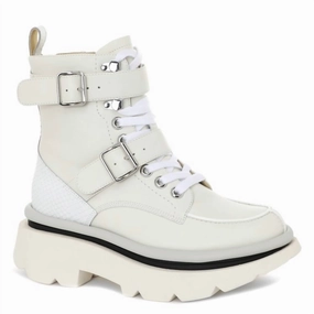 Grippy Outsole Functional Minimalist Breathable Weekend Wanderer Crunch Altus Platform Boot In White