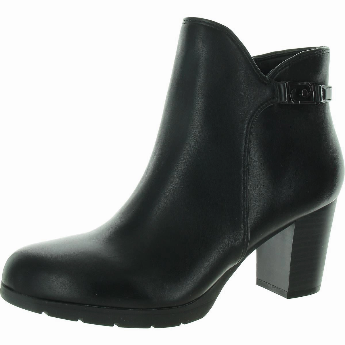 Womens Chain Faux Leather Mid-Calf Boots Thick Lining Slip Resistant Trail Runner