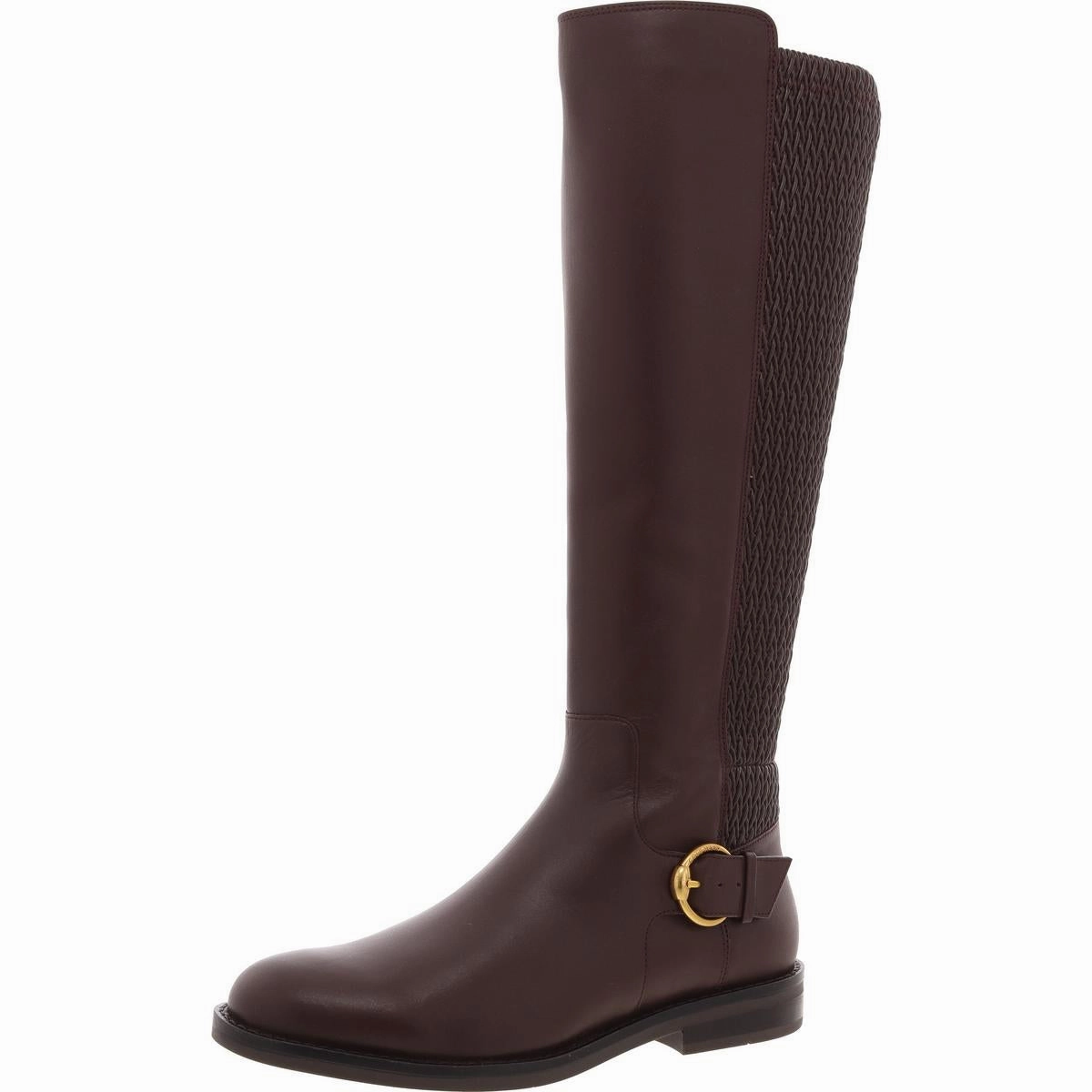 Reinforced Clover Stretch Boot  Womens Zipper Leather Knee-High Boots
