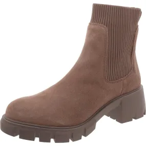 Flexible Padded Interior Outdoor Trek Hutch Womens Suede Lugged Sole Chelsea Boots