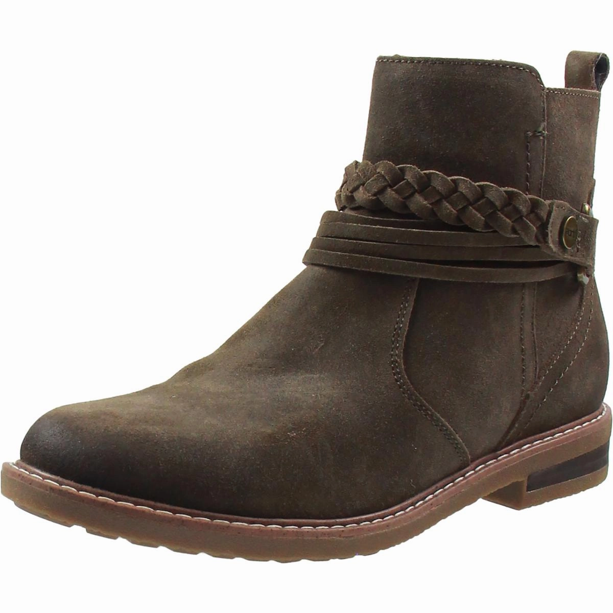 Comfortable Arch Womens Zipper Leather Ankle Boots
