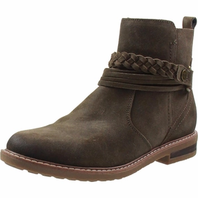 Comfortable Arch Womens Zipper Leather Ankle Boots