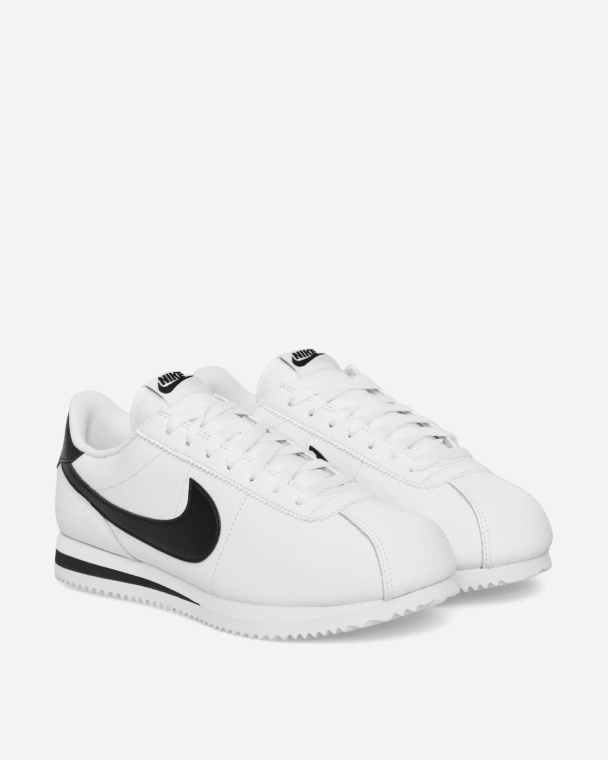 Cortez Leather Sneakers White / Black Thermoregulation Technology Smooth Finish