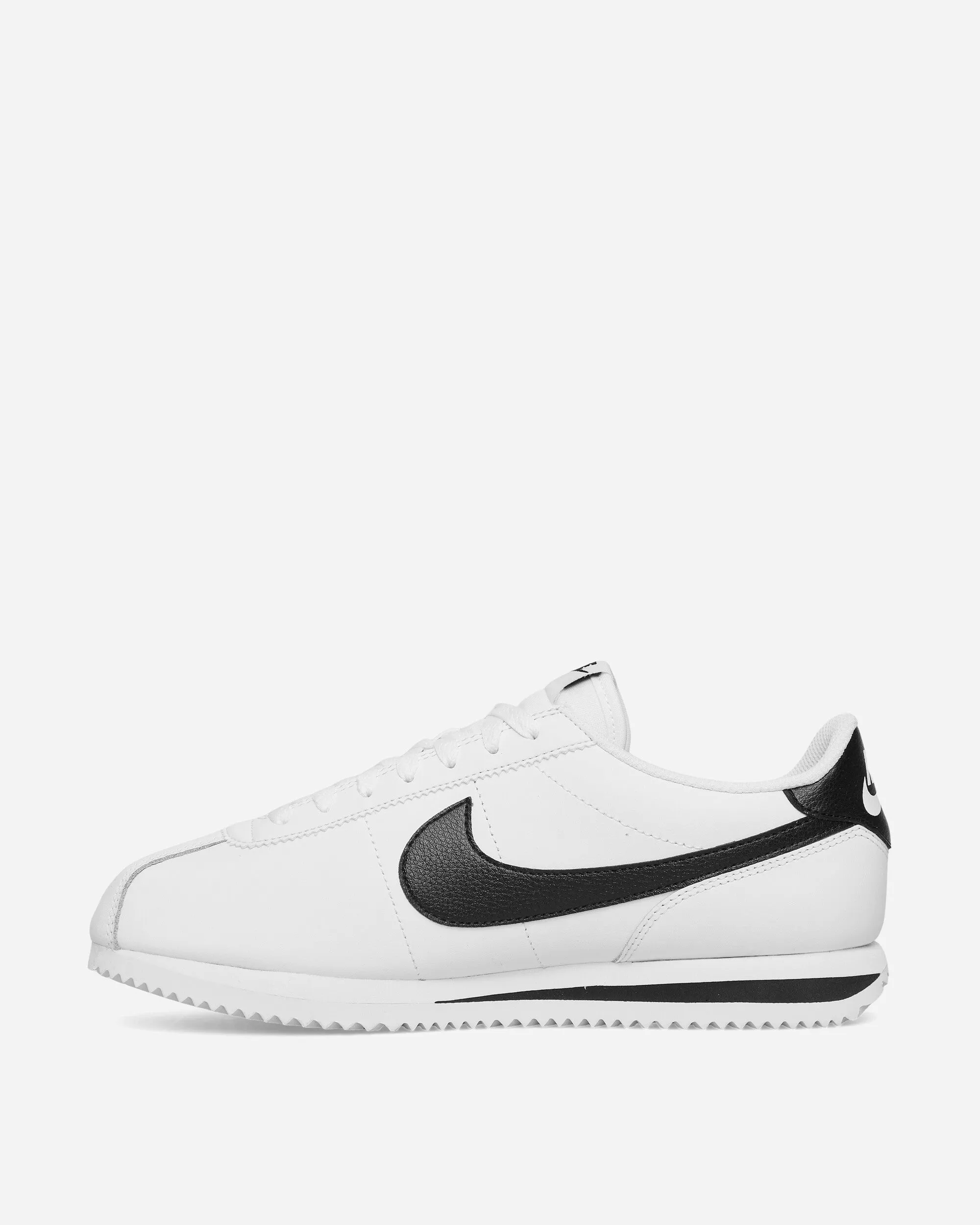 Cortez Leather Sneakers White / Black Low Support Fitness Focus