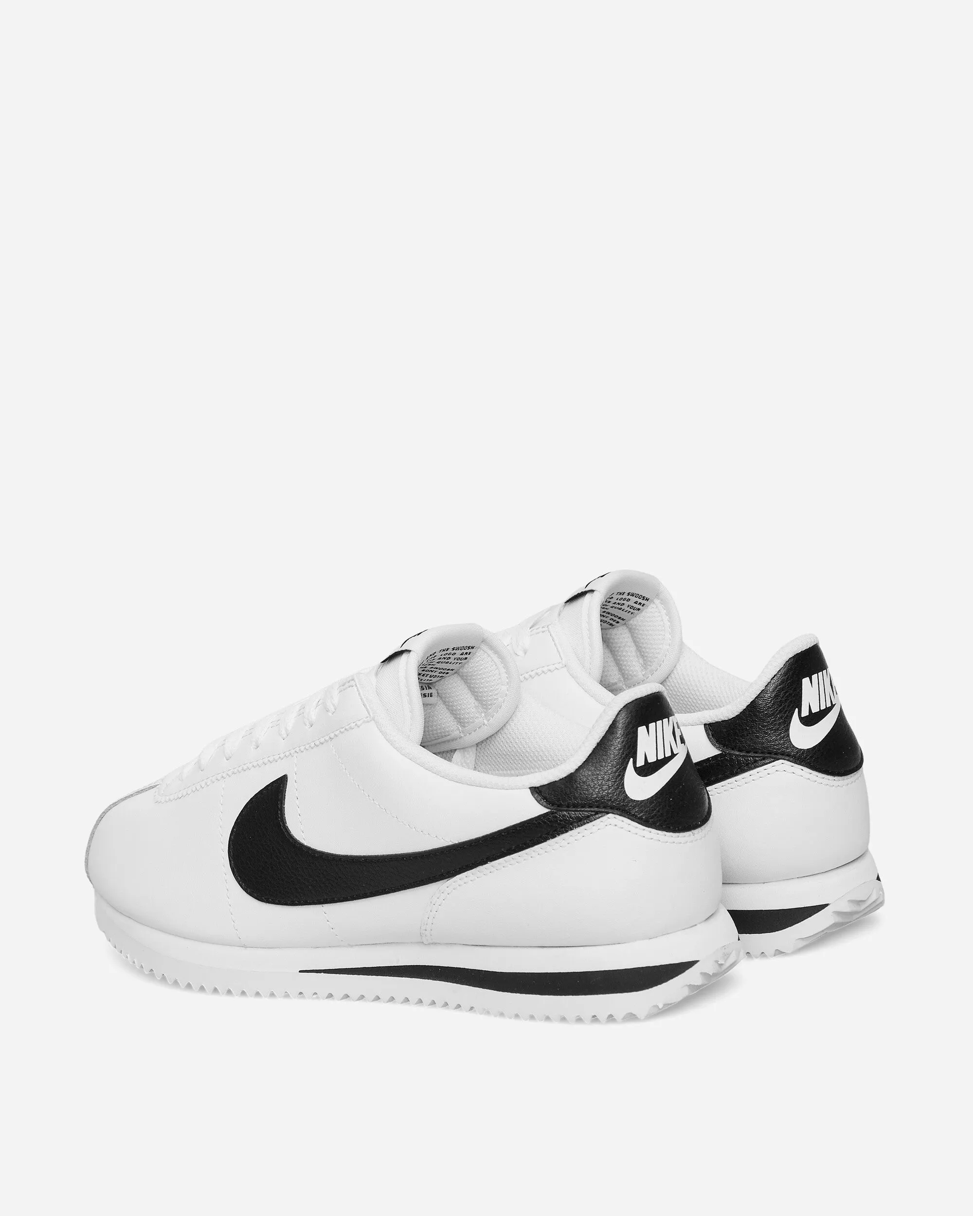 Running Track Cortez Leather Sneakers White / Black