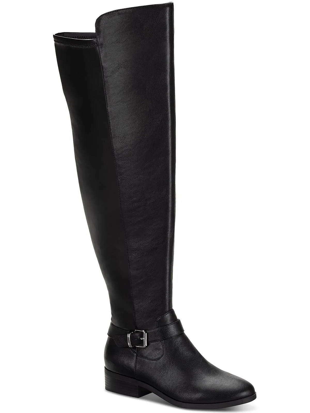 High   Performance Charlaa Womens Faux Leather Buckle Over-The-Knee Boots