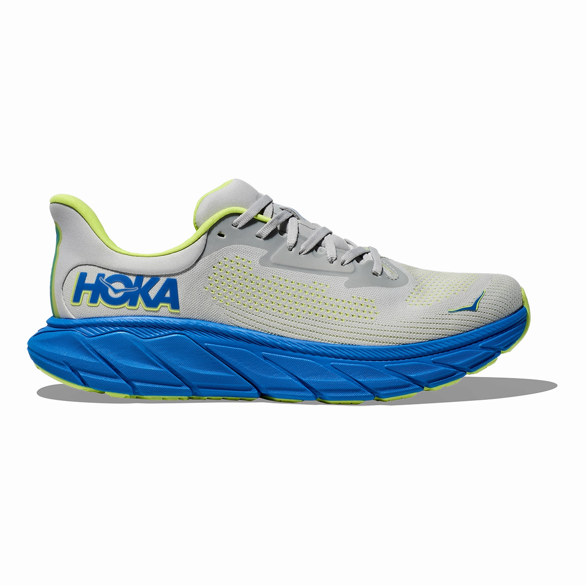 Hoka Arahi 7 - Stardust - Electric Cobalt Narrow - footed Mid Top Design