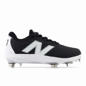 New Balance Women's FuelCell FUSE v4 Metal Fastpitch Softball Cleats - Black / Optic White - SMFUSEK4 Rugged Design polar - climate shoes