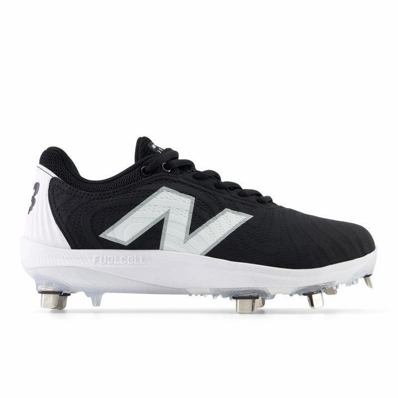 New Balance Women's FuelCell FUSE v4 Metal Fastpitch Softball Cleats - Black / Optic White - SMFUSEK4 Rugged Design polar - climate shoes