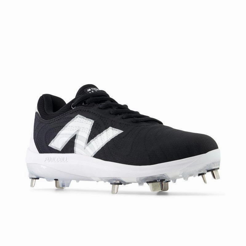 New Balance Women's FuelCell FUSE v4 Metal Fastpitch Softball Cleats - Black / Optic White - SMFUSEK4 gel insole shoes