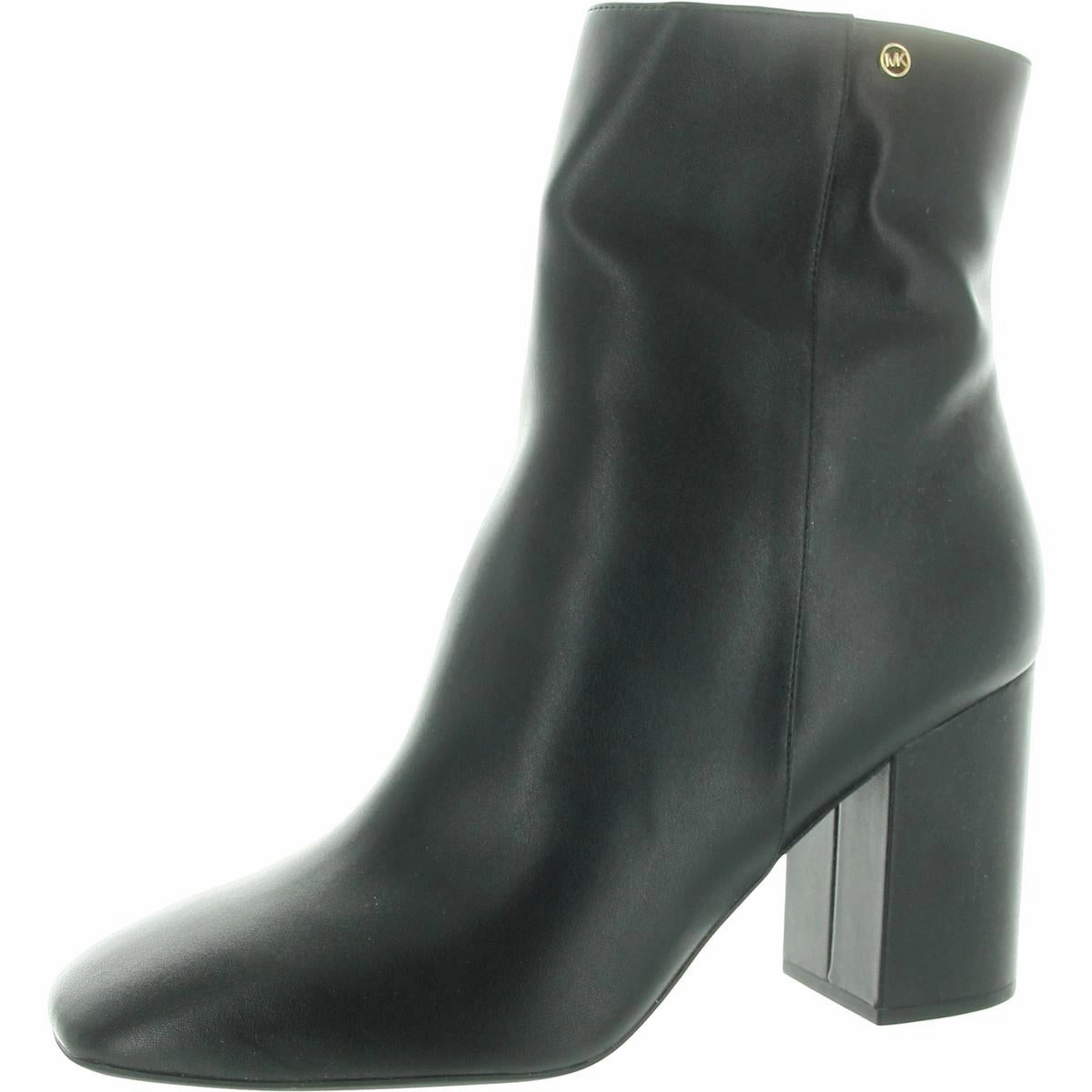 Stain Resistant Soft Padding Womens Block Heel Faux Leather Ankle Boots