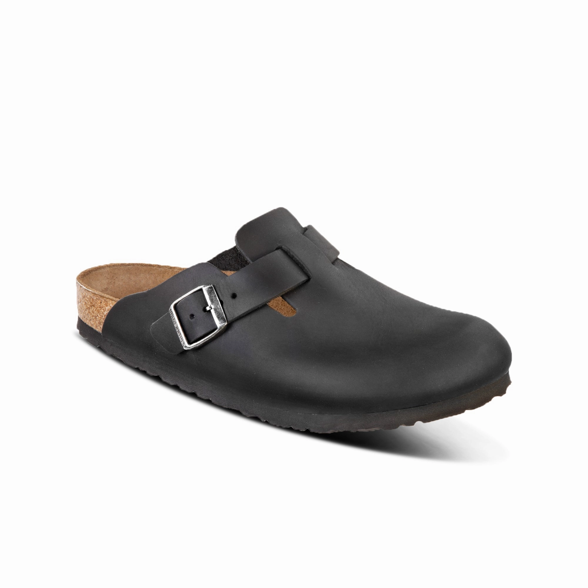 Unisex Boston Oiled Leather Black 59461 Fast Fit