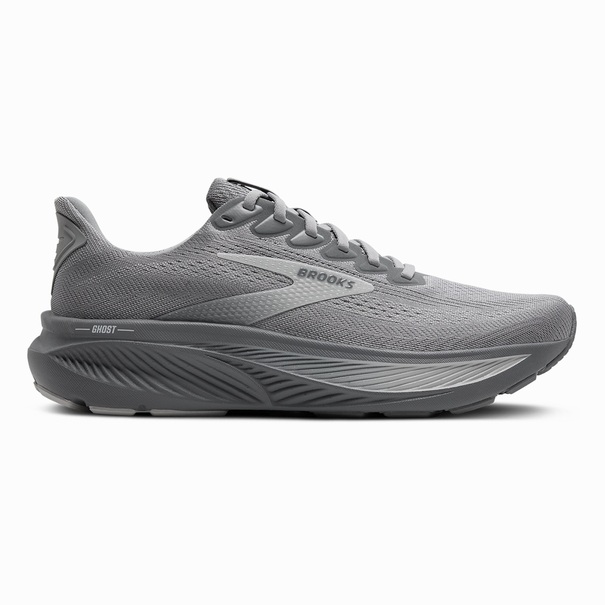netball shoes Grip Technology Brooks Ghost 17 Primer Gray - Oyster Mushroom