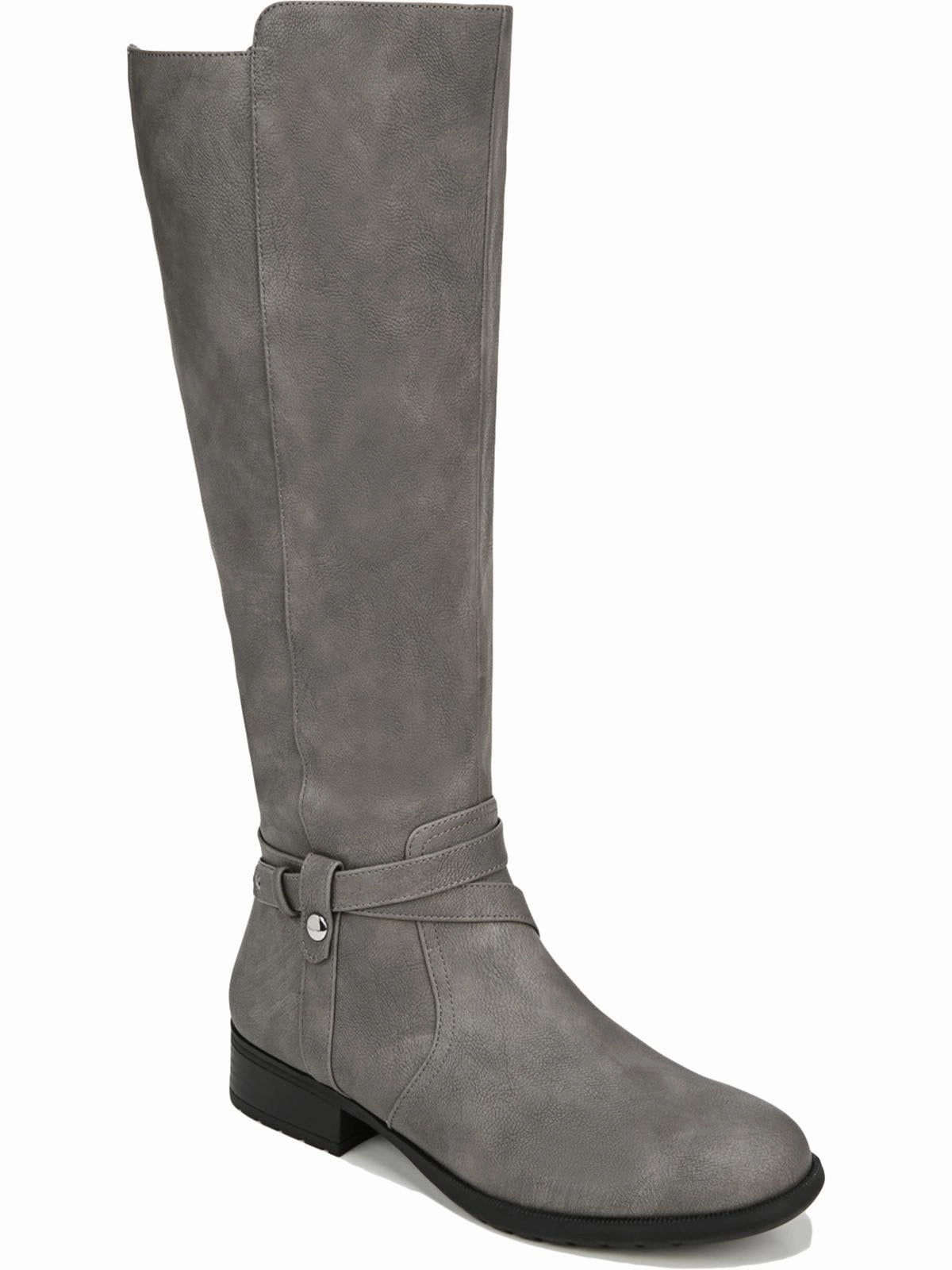 Xtrovert Womens Faux Leather Tall Knee-High Boots Sleek Style Anti Odor Trail Exploration